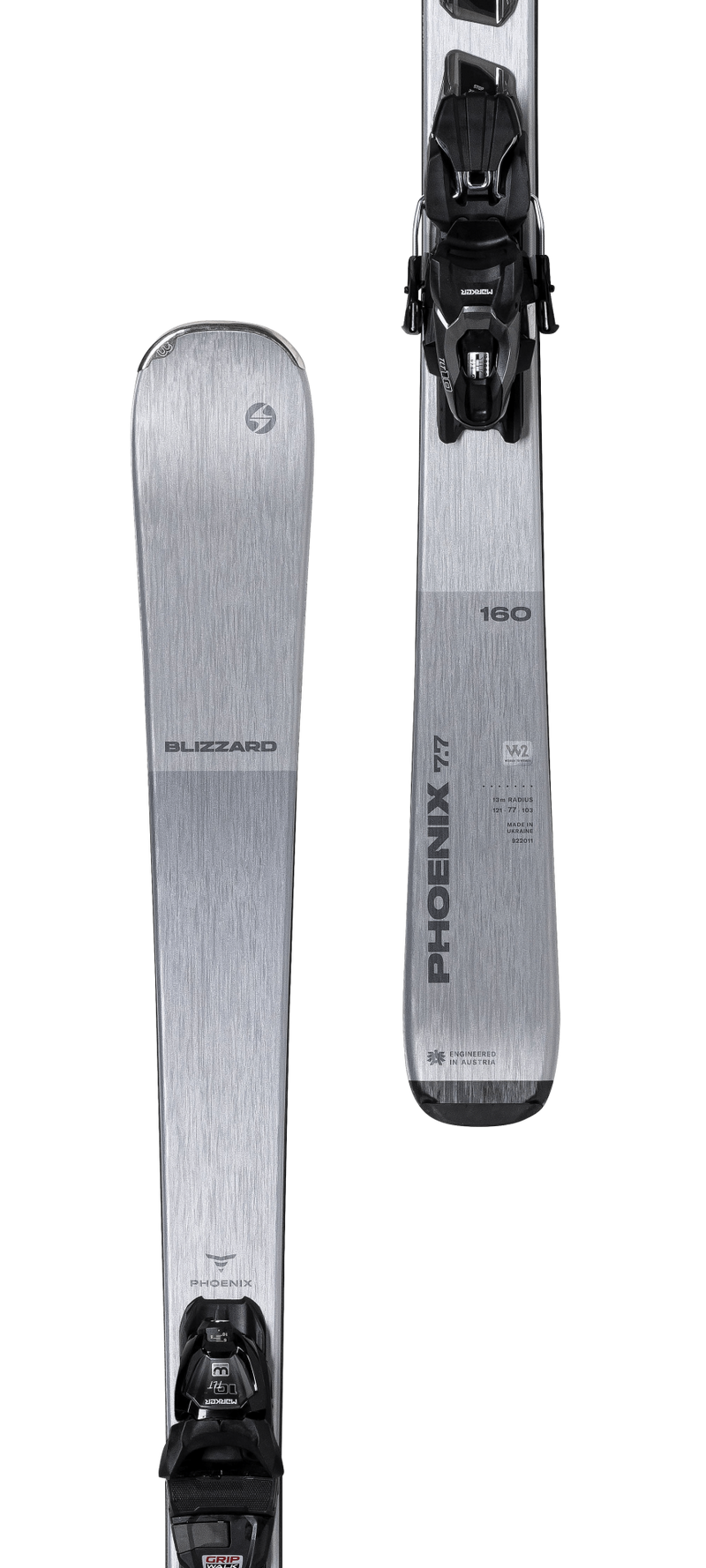 Blizzard PHOENIX 7.7 160cm + Marker TLT 10 - Damen Pisten Ski Grau