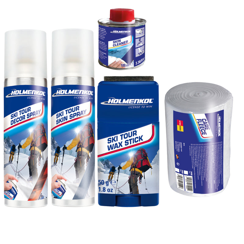 Holmenkol Ski Tour Skin SET Steigfell Pflege