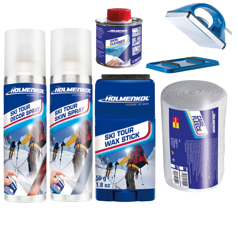 Holmenkol Ski Tour Skin SET Steigfell Pflege