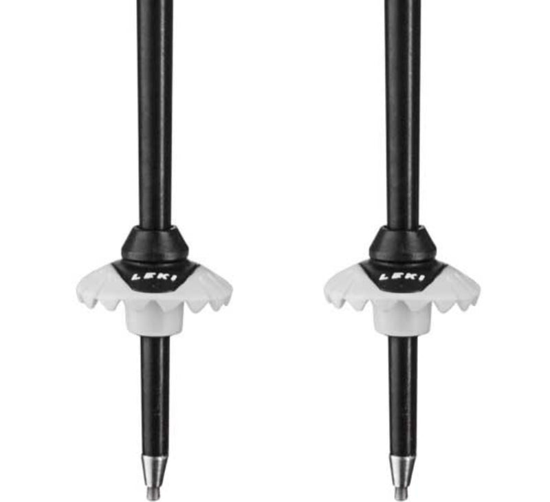 Leki HOT SHOT S Alpinstöcke schwarz-rot-silber-anthrazit (110 bis 135 cm)
