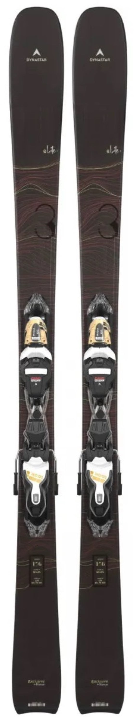 Dynastar E LITE 3 Ski + Bindung XPRESS W 11 GW B83 B-W Gold Schkolade Damen