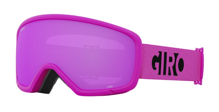 Giro STOMP Skibrille pink black blocks OTG Jugend