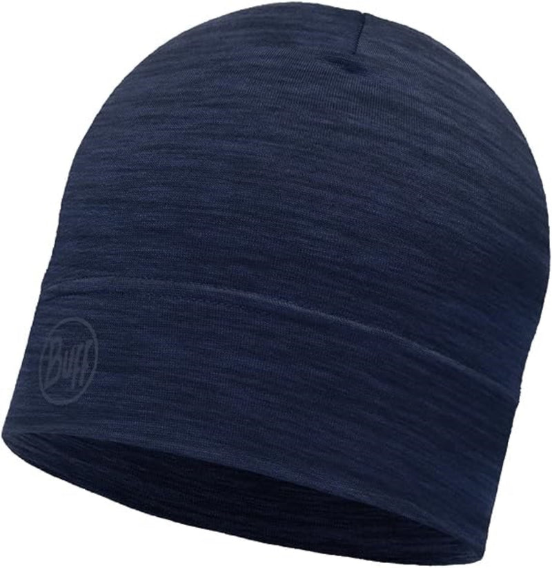 Buff MERINO LIGHTWEIGHT BEANIE für Erwachsene solid denim Gr. One Size