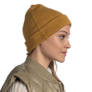Buff KNITTED BEANIE für Erwachsene jarn ocher Gr. One Size