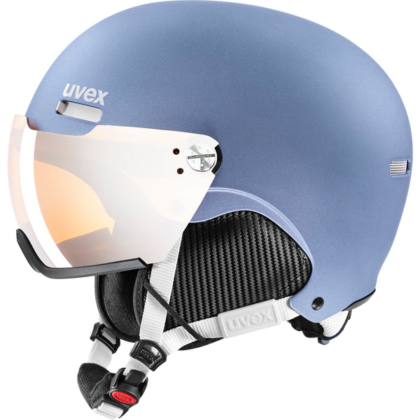 uvex HLMT 500 VISOR Ski-Snowboardhelm dust blue mat Unisex