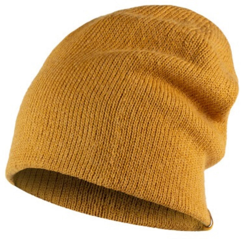 Buff KNITTED BEANIE für Erwachsene jarn ocher Gr. One Size