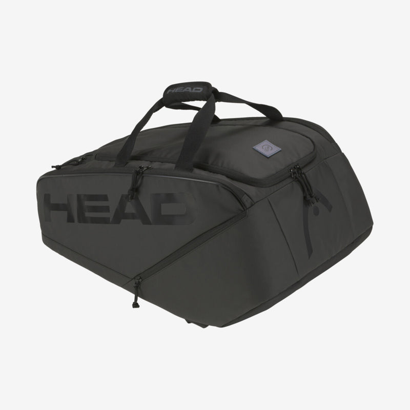 Head PRO X PADEL TASCHE L BK Bag mit dem Rucksack-Tragesystem black