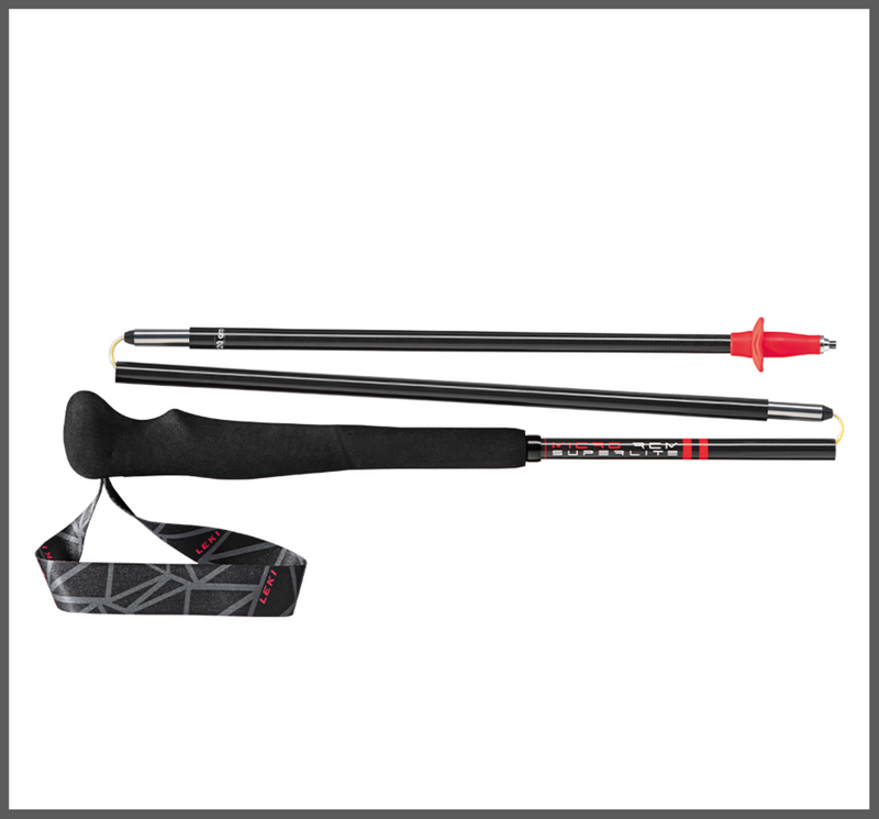 Leki MICRO RCM SUPERLIGHT Trail Running Stöcke carbon-rot-gelb