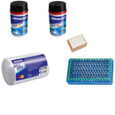 Holmenkol Syntec Speed Liquid Anwendungs-SET wet, mid, cold, Bürste, Carefleece, Kork