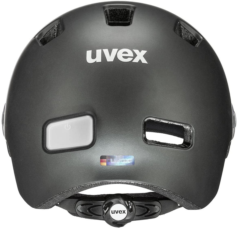 uvex RUSH VISOR Fahrradhelm black silver mat Unisex
