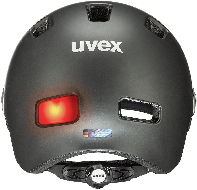 uvex RUSH VISOR Fahrradhelm black silver mat Unisex