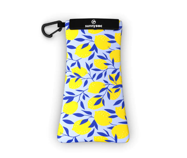 Sunnysoc LEMONADE Etui Brille Sonnenbrille Handy Tasche Schutzhülle Beutel Sack mit Karabinerhaken