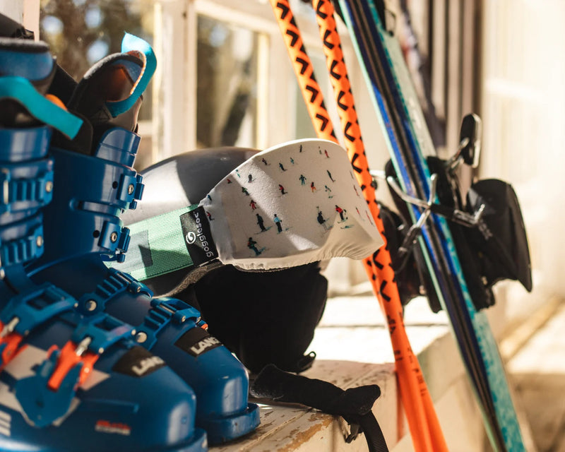 Gogglesoc CROWDED SLOPES Gogglesoc Schutzhülle für Ski-,Snowboard oder Fahrradbrille