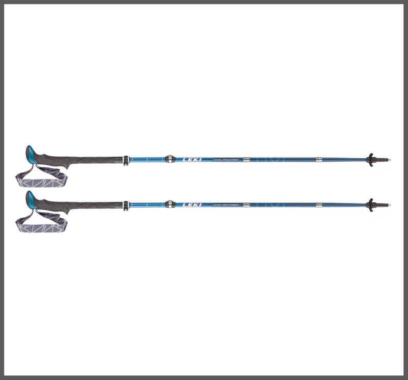Leki MIC VARIO CARBON Wanderstöcke blau-weiß