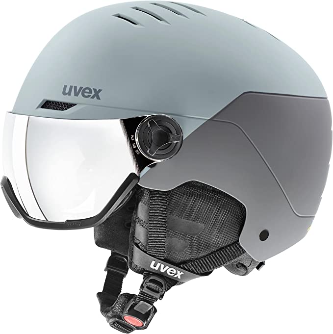 uvex WANTED VISOR Ski-Snowboardhelm glacier-rhino mat Unisex