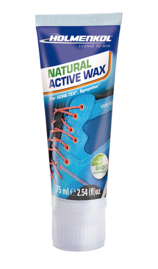 Holmenkol Natural Active Wax 75ml Imprägnierung Leder Schuhe