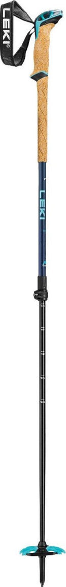 Leki BERNINA LITE 2 Skitourenstöcke denimblue-midnight blue-mint (100-135 cm) Damen