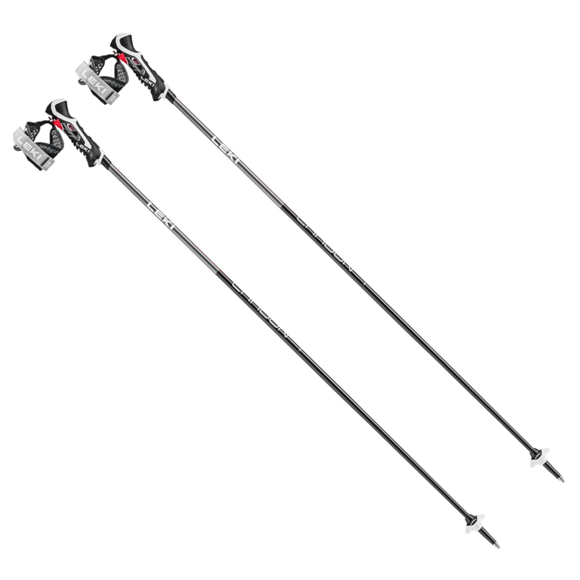 Leki CARBON 14 3D Alpinstöcke carbon anthracite white (100-135 cm) Unisex