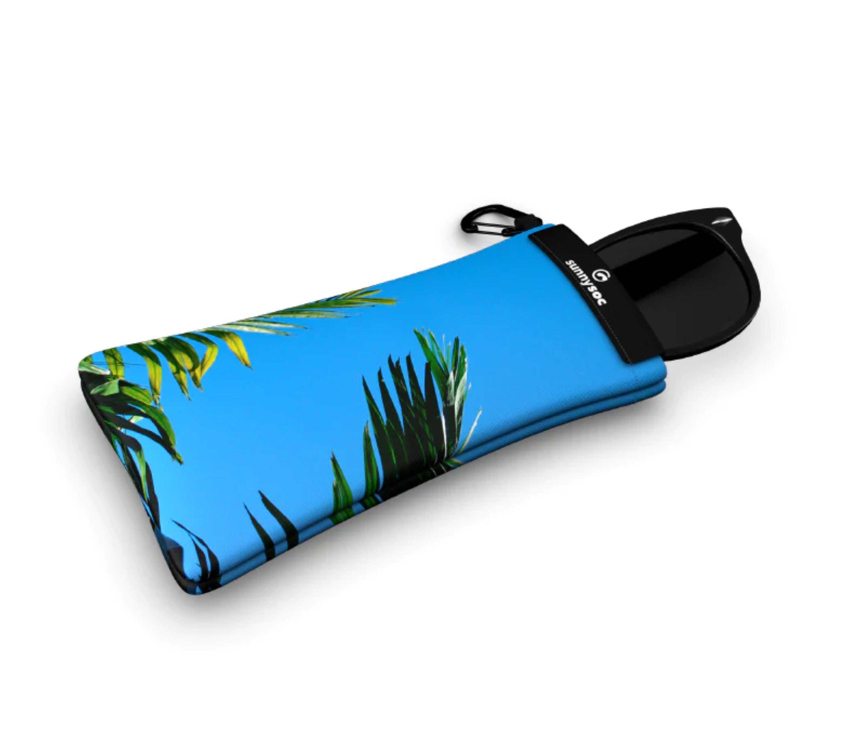 Sunnysoc PALM Etui Brille Sonnenbrille Handy Tasche Schutzhülle Beutel Sack mit Karabinerhaken