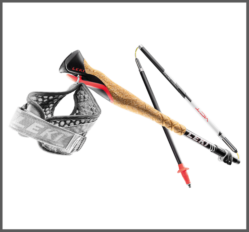 Leki MCT 12 VARIO CARBON Wanderstöcke  schwarz-weiß-rot