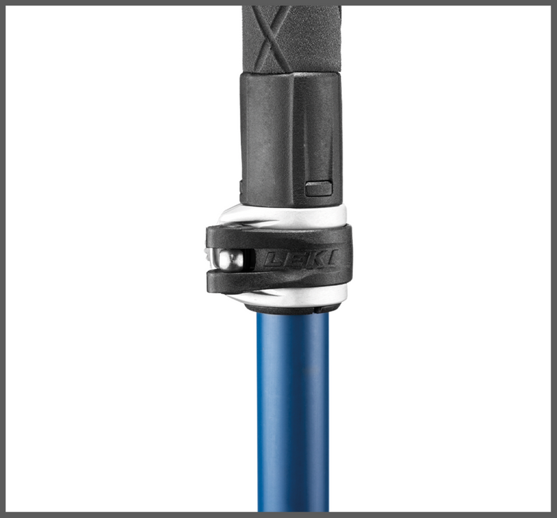 Leki MIC VARIO CARBON Wanderstöcke blau-weiß