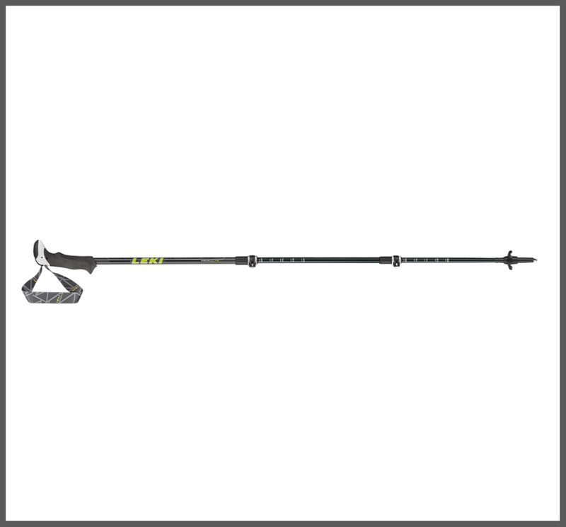 LEKI Stöcke MakaluLite Trekking 100-135cm anthrazit-lime-weiß Wanderstöcke