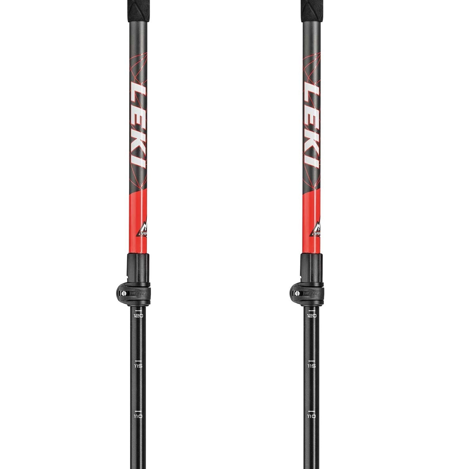 Leki HAUTE ROUTE Touringstöcke dunkelanthrazit-rot-weiß 110-150 cm