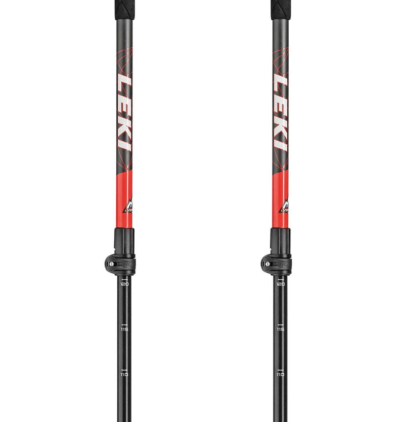 Leki HAUTE ROUTE Touringstöcke dunkelanthrazit-rot-weiß 110-150 cm