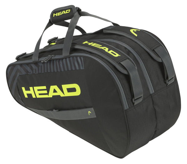 Head BASE PADEL BAG M BKNY Padel-Tasche black neon yellow