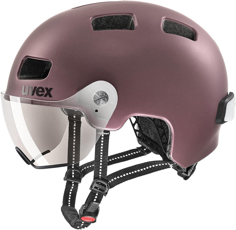 uvex RUSH VISOR Fahrradhelm blackberry mat Unisex