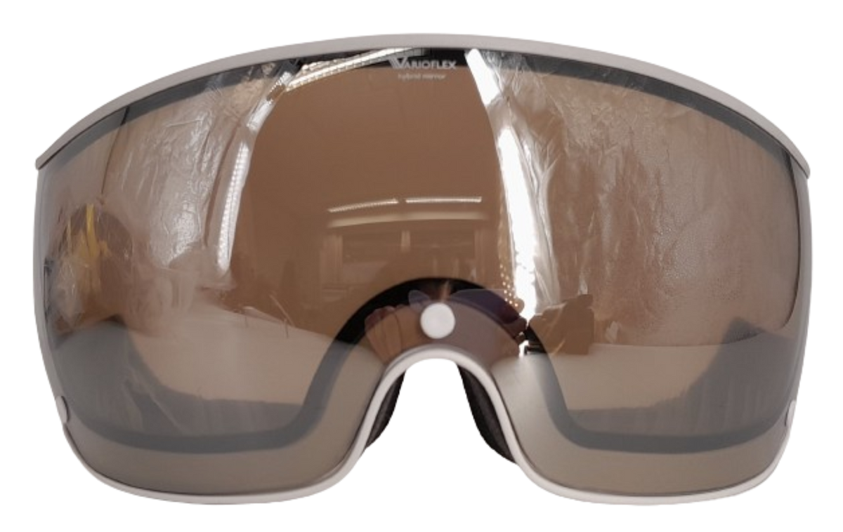 Alpina Ersatzvisier Für Alto Varioflex Skihelm – 904 Silber, Für Kopfumfang 51–55 Cm
