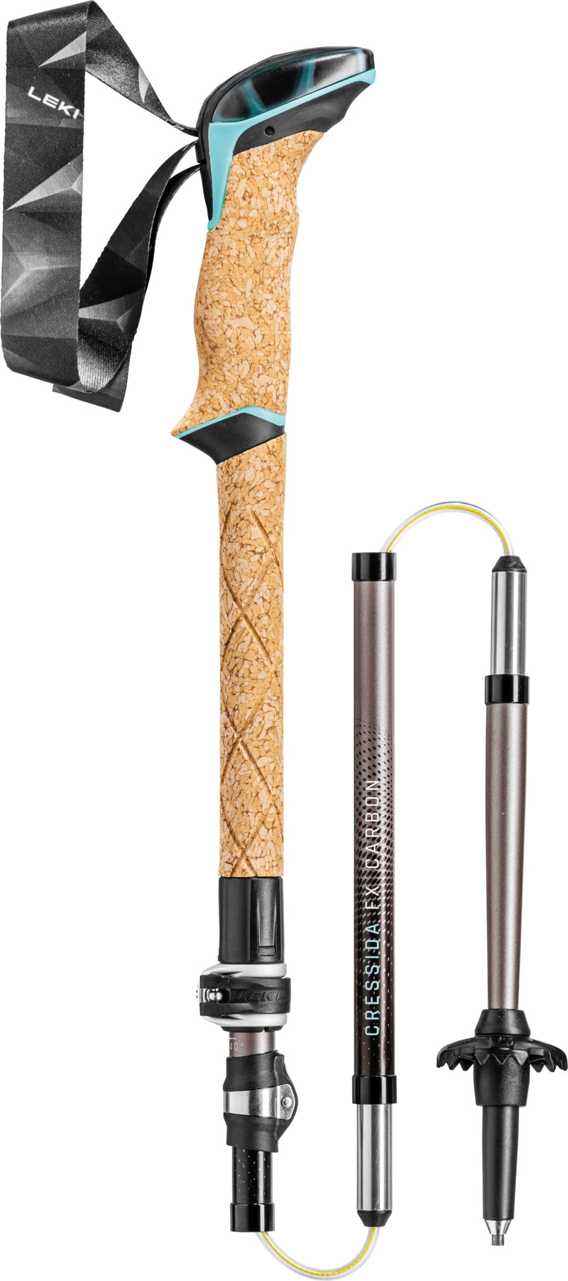 Leki CRESSIDA FX CARBON Wanderstöcke brown metallic mint choc (100-120 cm) Damen