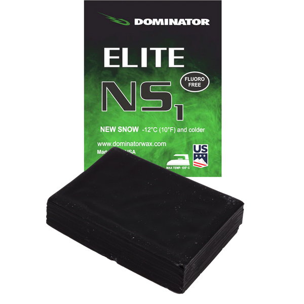 Dominator Wax Elite NS1 Fluorfreies Glide Wax für New Snow -12°C und Kälter 100g