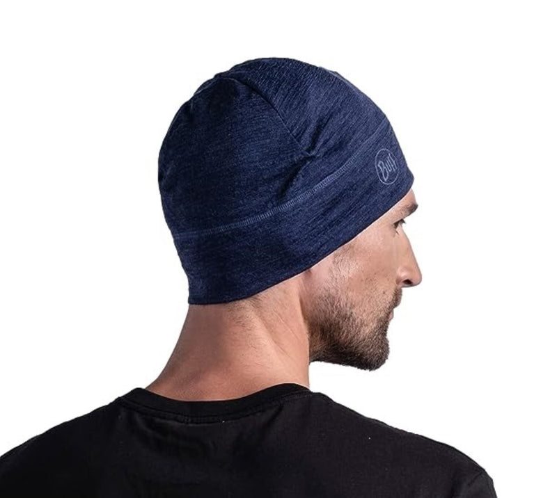 Buff MERINO LIGHTWEIGHT BEANIE für Erwachsene solid denim Gr. One Size