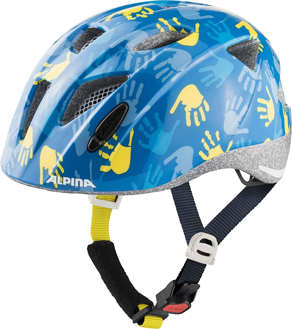 alpina ximo fahrradhelm kinder Alpina XIMO Fahrradhelm blue hands Kinder