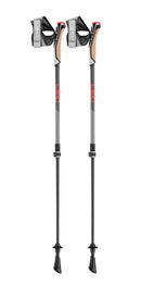 Leki INSTRUCTOR LITE Nordic Walking Stöcke dark anthracite-silver grey-bright red (100-125 cm) Unisex