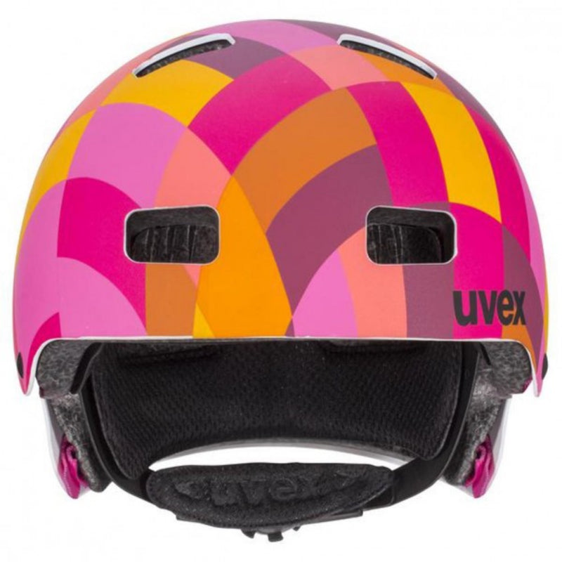 uvex Kid 3 cc red checkered Fahrradhelm Kinder