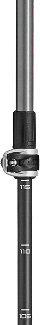 Leki INSTRUCTOR LITE Nordic Walking Stöcke dark anthracite-silver grey-bright red (100-125 cm) Unisex