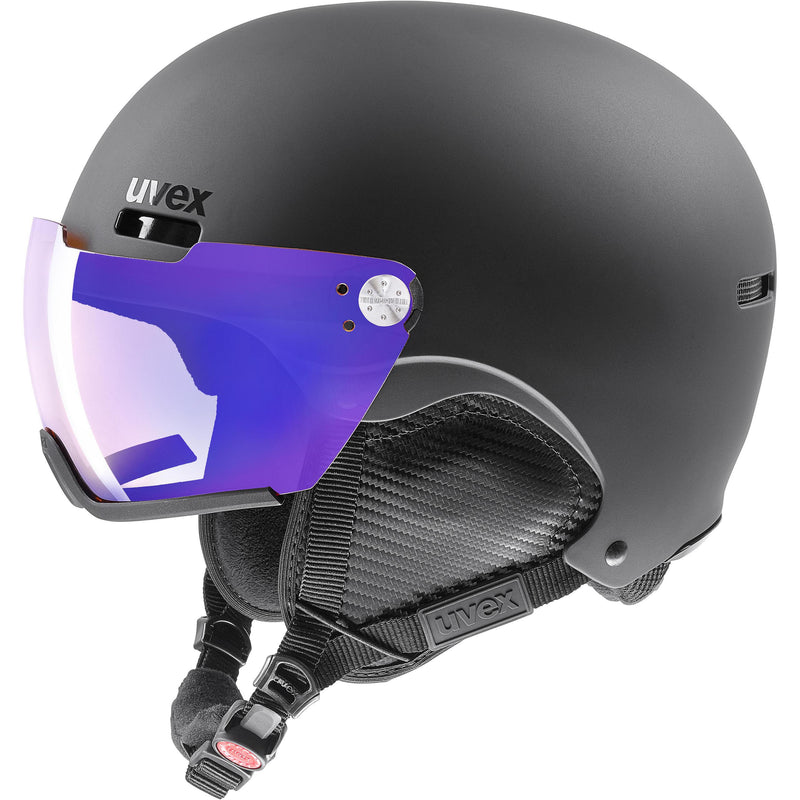 uvex HLMT 500 VISOR V Ski-Snowboardhelm dust blue mat Unisex