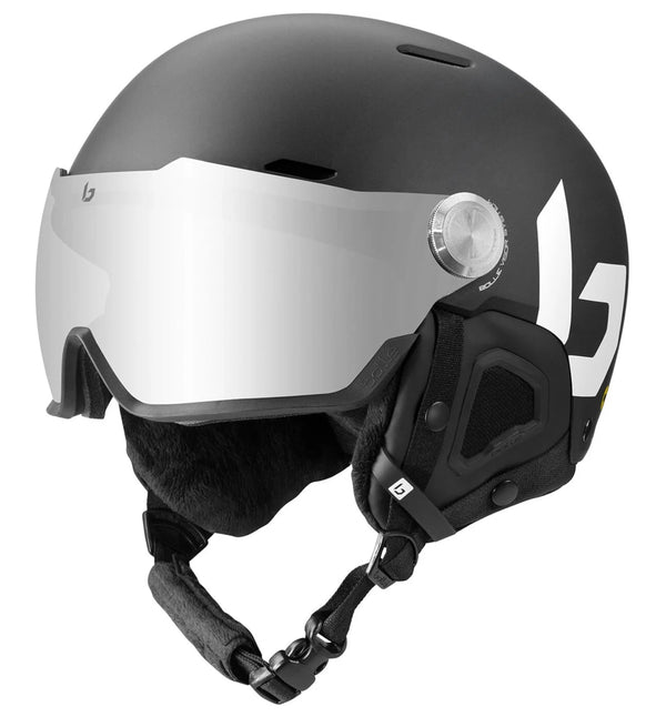 Bollé MIGHT VISOR Ski- und Snowboardhelm mit Visier black matte Unisex