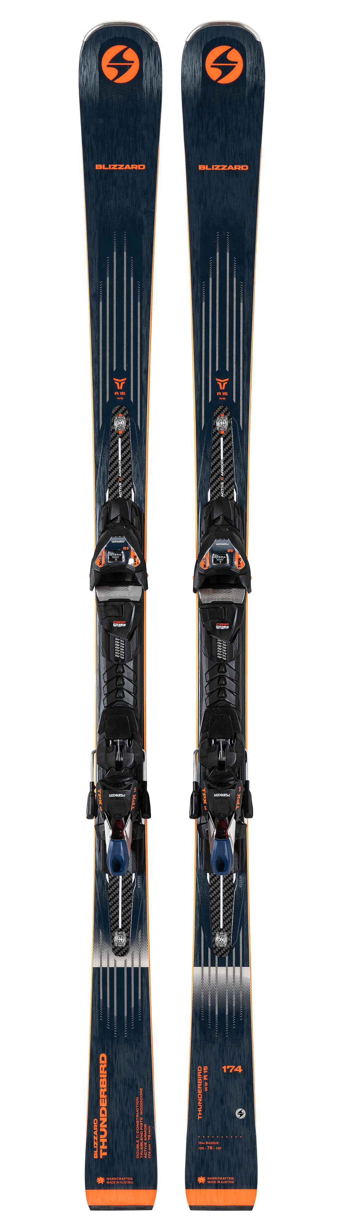 Blizzard THUNDERBIRD R15 WB 174cm + Marker TPX 12 - Herren Pisten Ski Blau