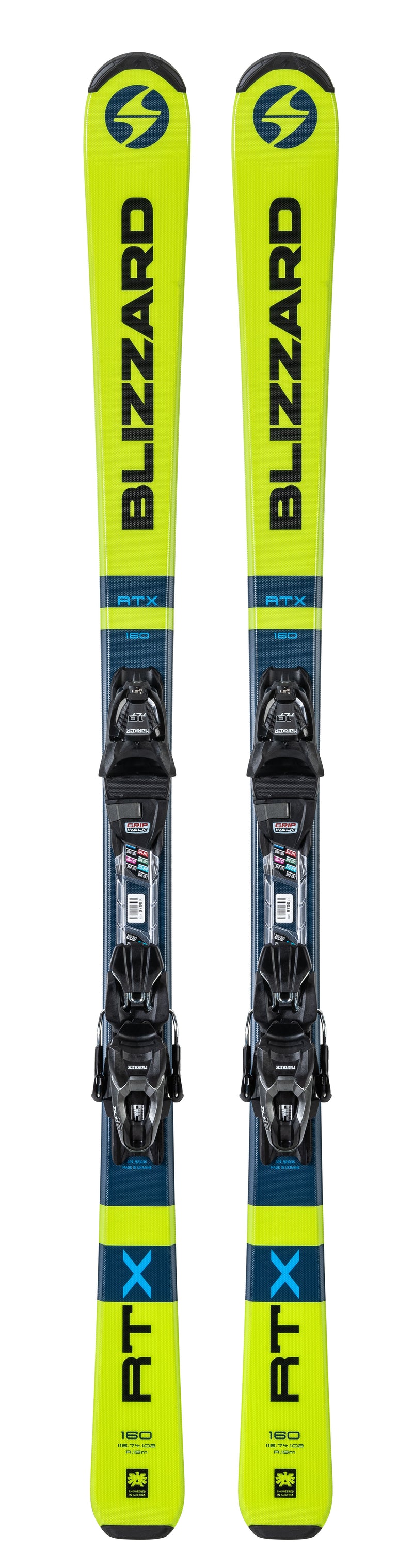 Blizzard RTX 160cm + Marker TLT 10 - Herren Ski Blau Grün