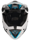 Bell BS FULL-10 SPHERICAL MIPS Full Face Fahrradhelm matte white blue shiny carbon Gr. M (55-57 cm) Unisex