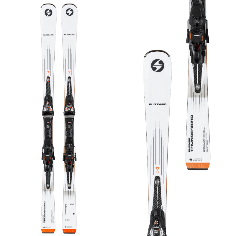 Blizzard THUNDERBIRD R13 LTD 165cm + Marker XCELL 12 - Herren Pisten Ski Weiß