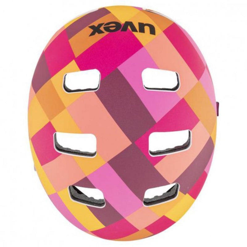 uvex Kid 3 cc red checkered Fahrradhelm Kinder