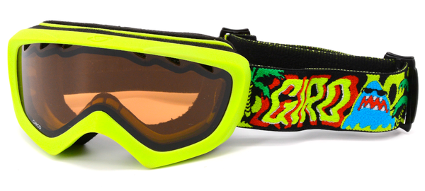 Giro CHICO Skibrille lime green OTG Kinder