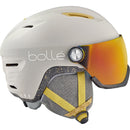 Bollé ECO V-ATMOS Ski- und Snowboardhelm mit Visier oatmeal matte Unisex