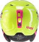 uvex MANIC Ski-Snowboardhelm lime snow bunny Kinder