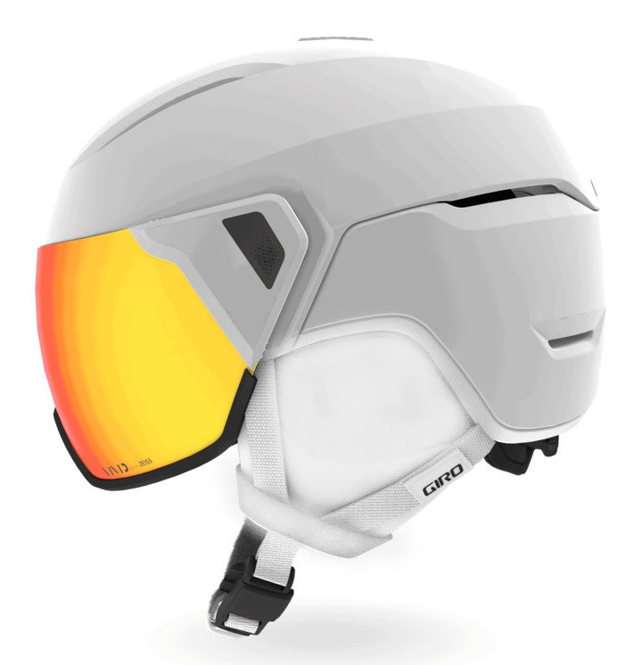 Giro ARIA SPHERICAL MIPS W Ski-Snowboardhelm matte white und VIVID ember Visier + Tragetasche Gr. M (55,5-59 cm) Damen