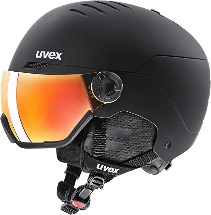 uvex WANTED VISOR Ski-Snowboardhelm black mat Unisex